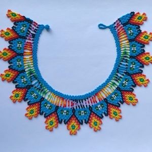 Embera Chami Okama Native Bead Handmade Necklace.